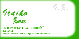 ildiko rau business card